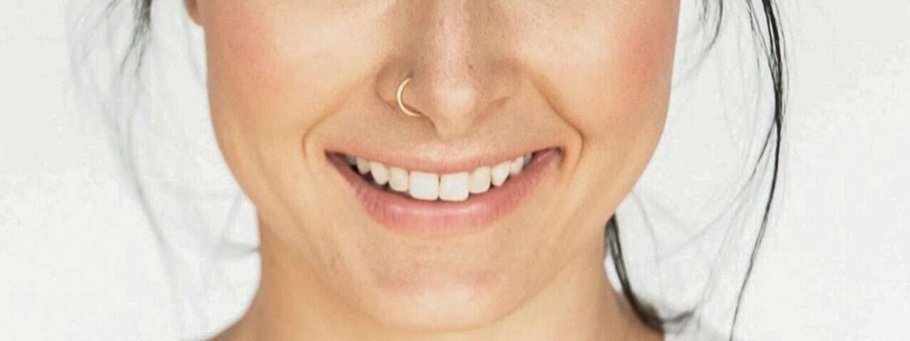 woman smiling