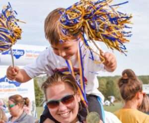 mom and son at buddy walk