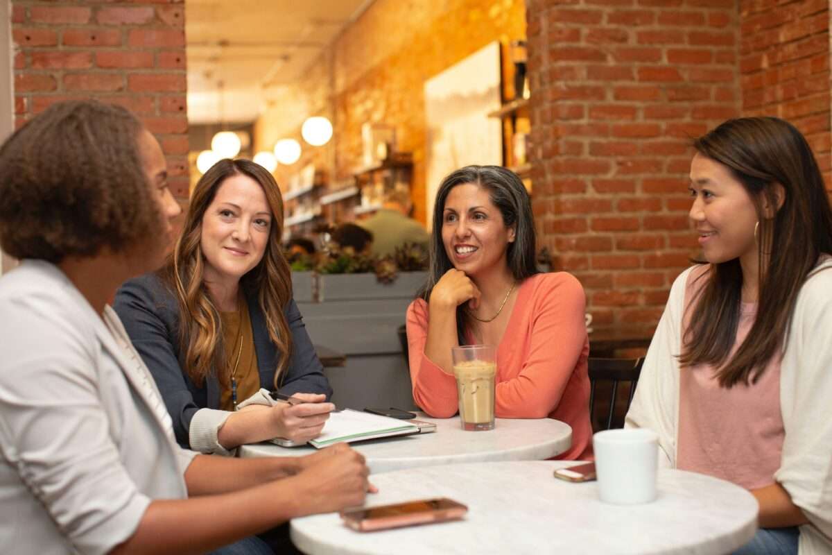 ladies at table