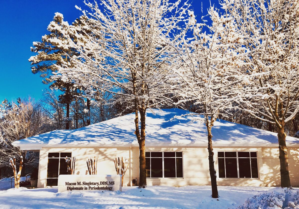 office with snow on it